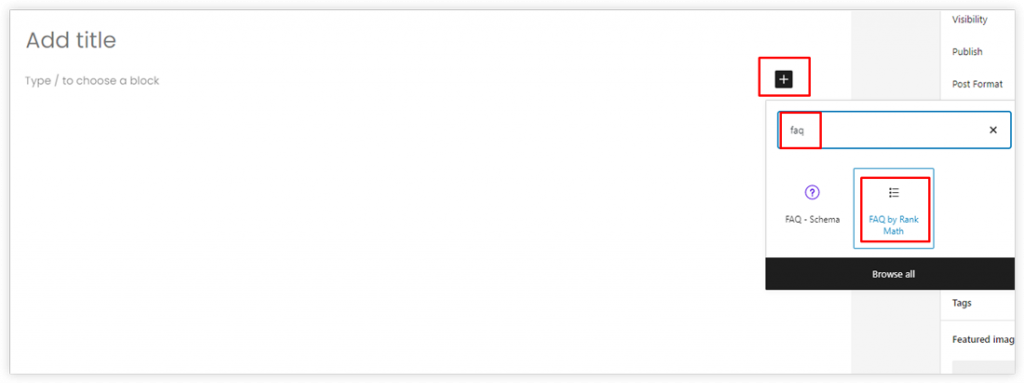Add An FAQ Using the WordPress Block Editor