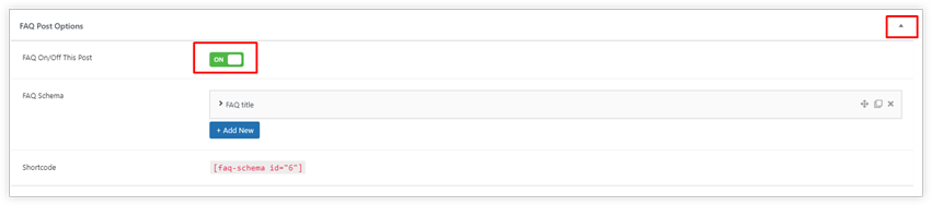 How To Turn on the FAQ Schema using FAQ Schema WordPress plugin