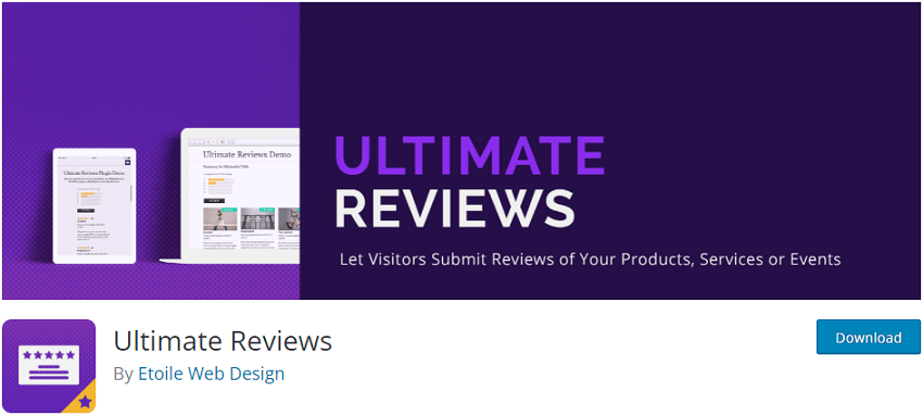 Ultimate Reviews - best free review plugin