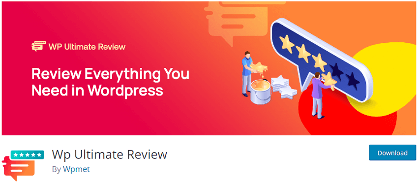 WP Ultimate Review - best for adding own product reviews and add customer reviews and ratings