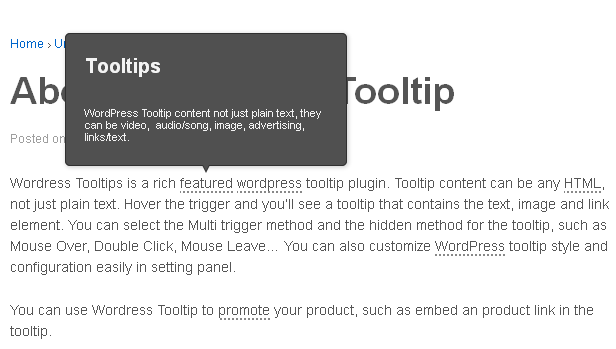 WordPress Tooltip Plugins