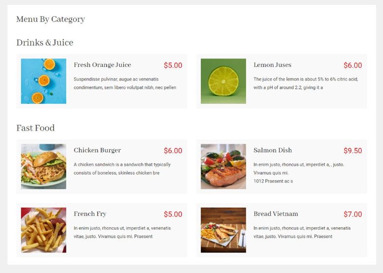 WordPress Restaurant Menu Plugins