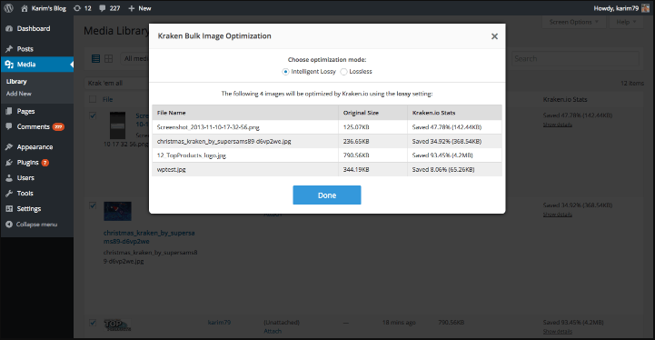 Wordpress Image Optimization Plugin