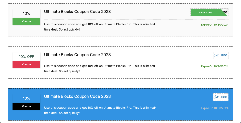 Coupon Block by Ultimate Blocks