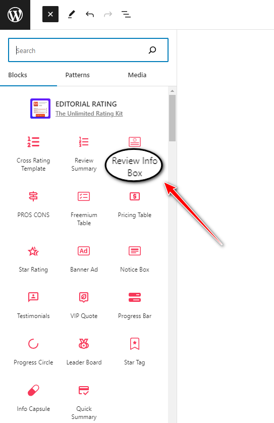 Review Info Box - Editorial Rating Blocks