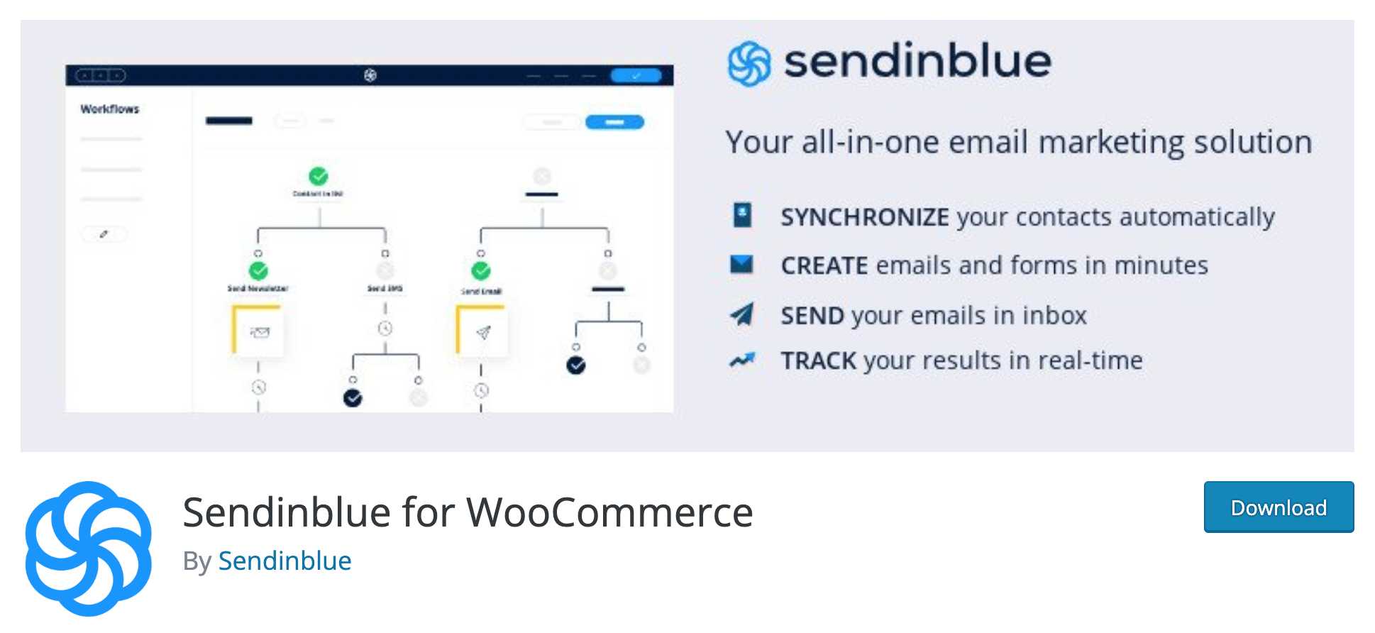 Sendinblue for WooCommerce email template customizer